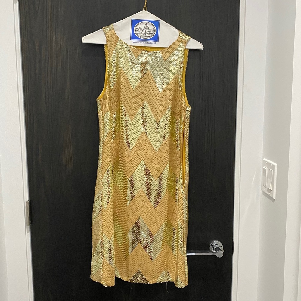 Gold Sequin Dress